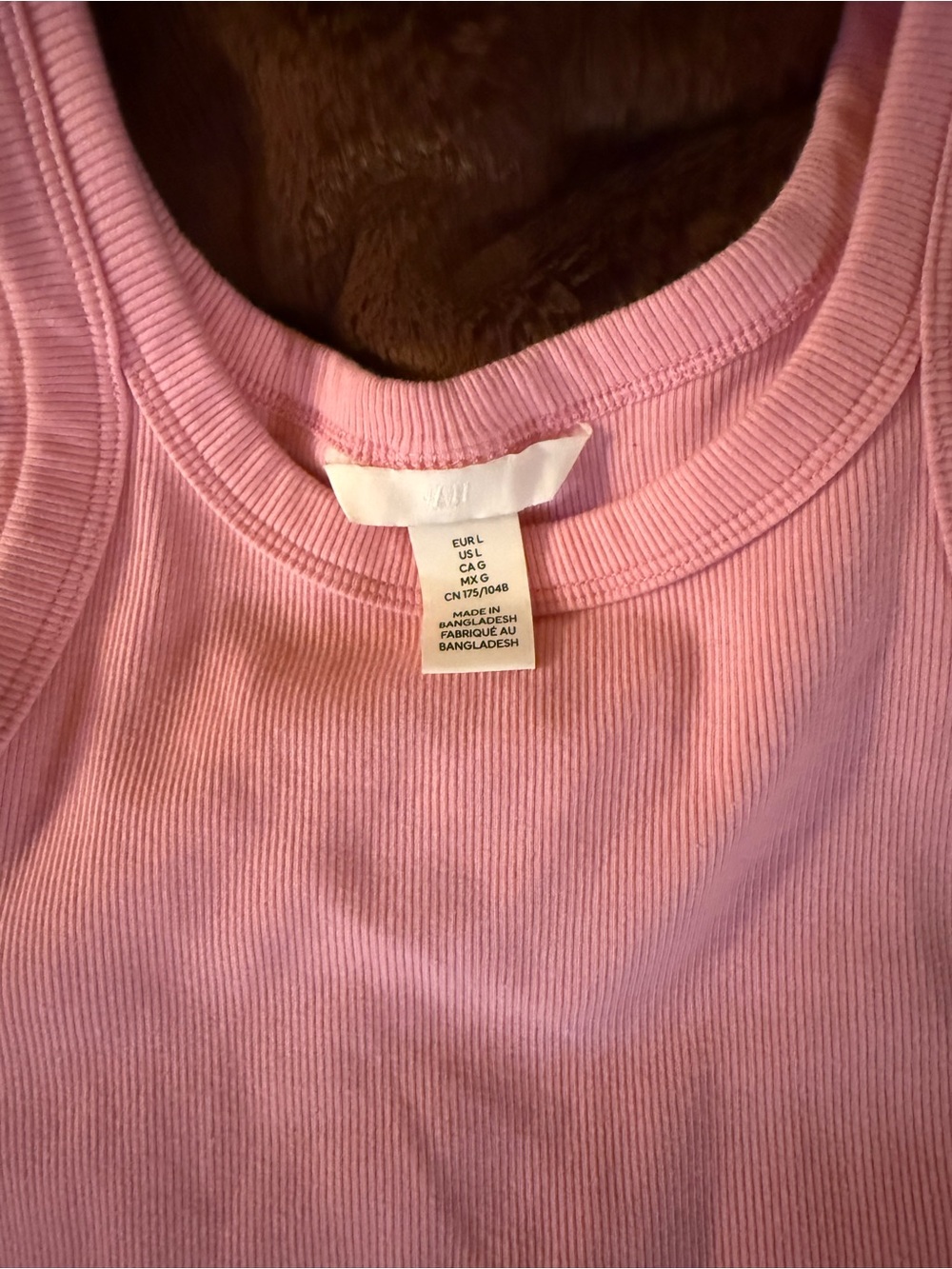 H&M Pink Rib Tank Top - Picture 4 of 5